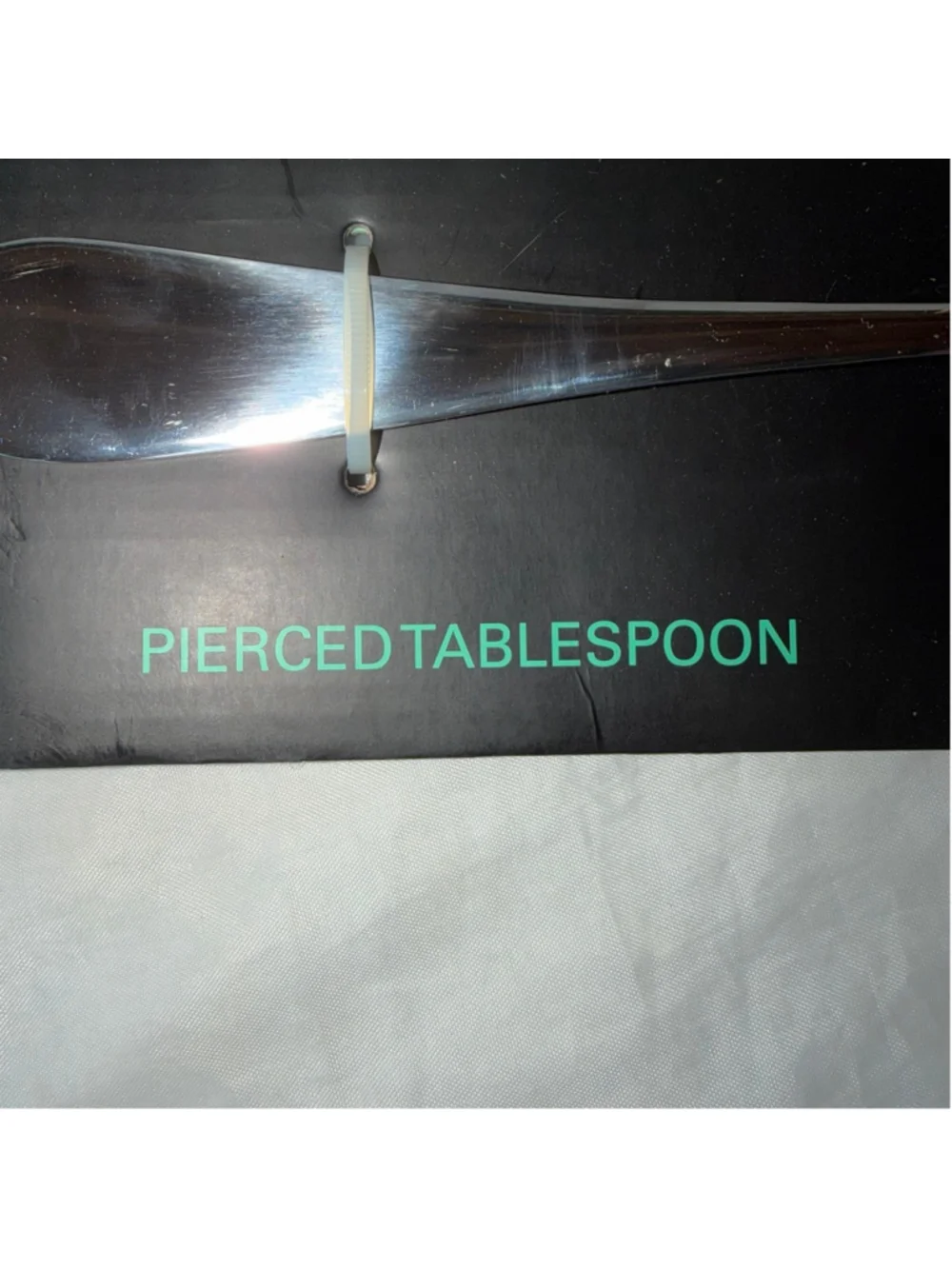 NIP Towle Living Basic Premium Stainless Steel Pierced Tablespoon Serving Spoon